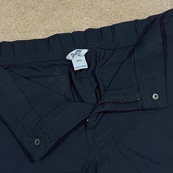 Duluth Trading Co Womens Plus Dry On The Fly 10" Shorts Black Size 20 - Picture 2 of 6